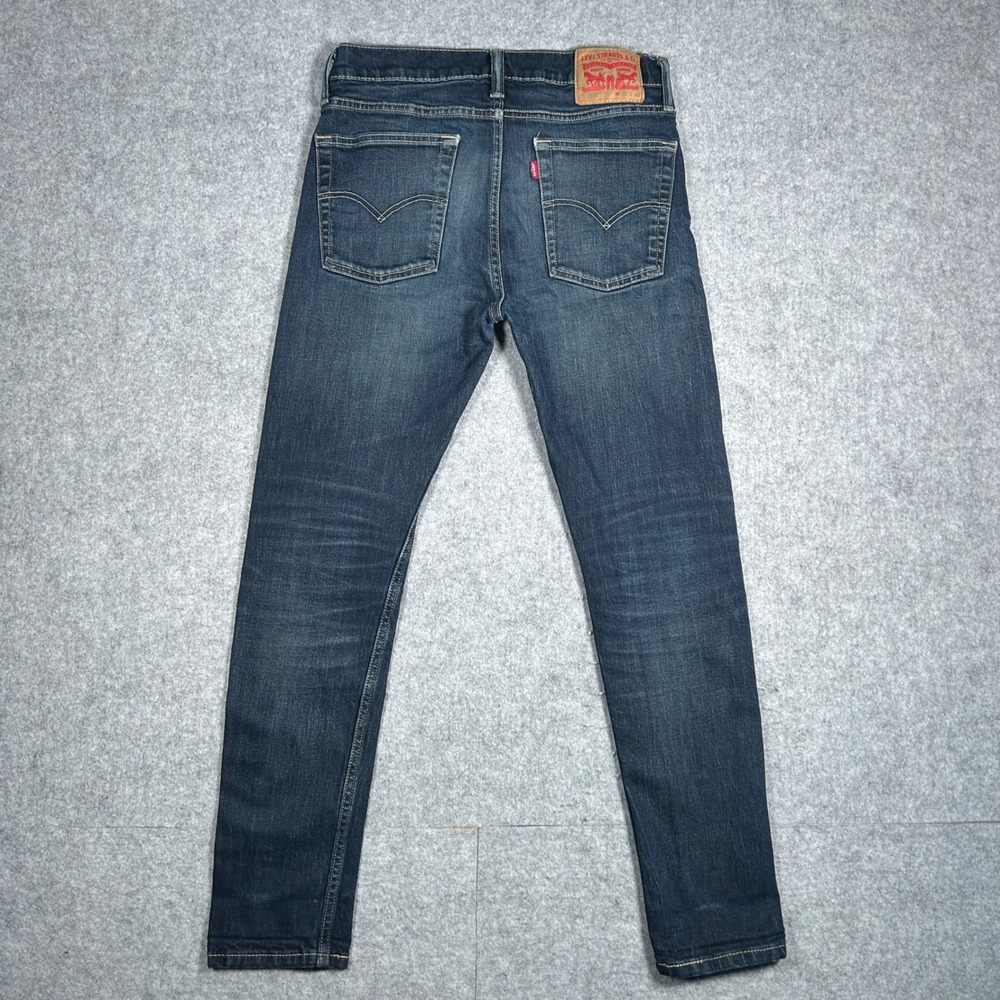 Levi's 510 Denim Jeans Mens 31x32 Blue Skinny Fit Stretch workwear dark wash - Picture 7 of 16